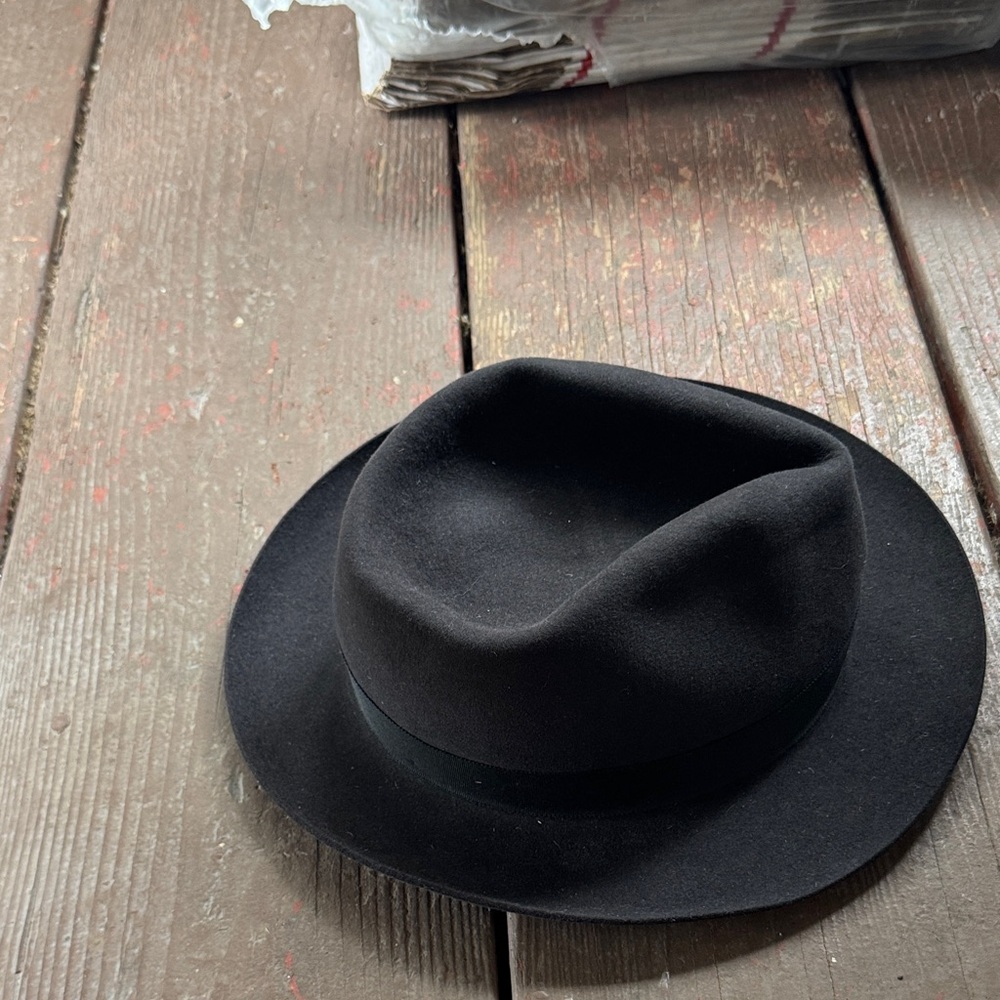 Akubra Black Fedora Hat